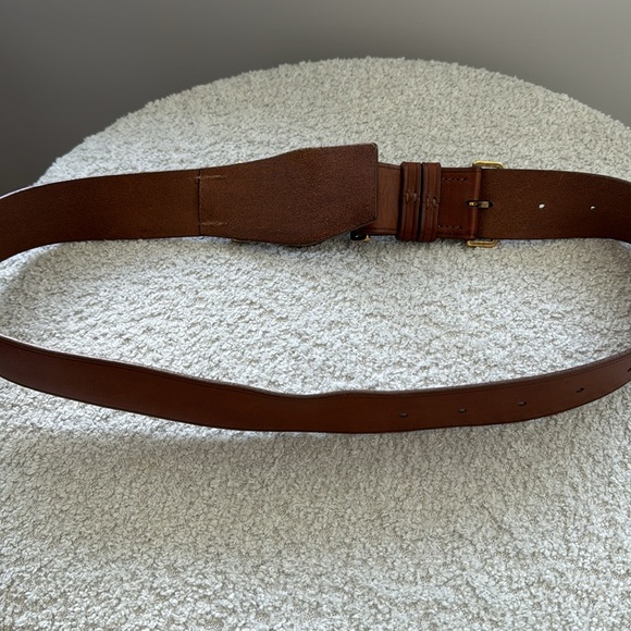 Burberry brown leather belt size 80 - authentic - Picture 5 of 6